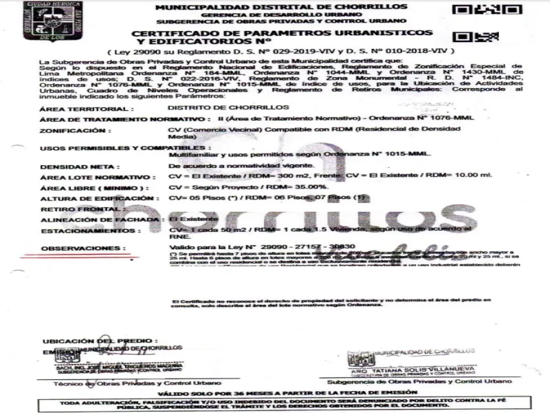  ¿Qué es el Certificado de Parámetros Urbanísticos y Edificatorios (CPU) en Perú y cuál es su utilidad?